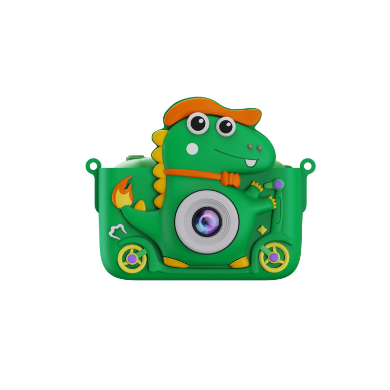 Детска камера с динозавърски дизайн, 2.0-инчов LCD, TF карта, 4800 пиксели, модел Z10, 3 часа живот на батерията