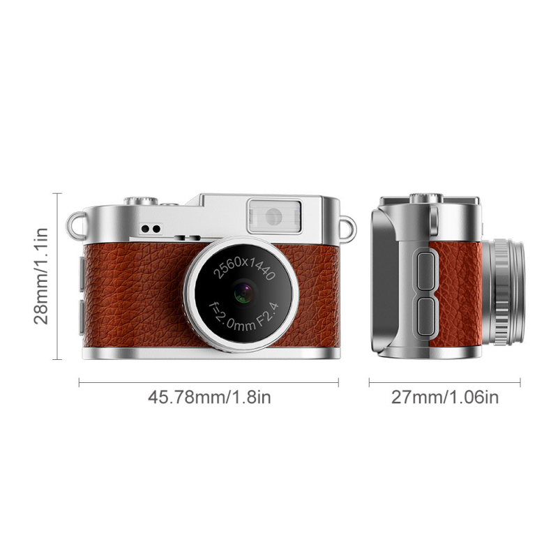S-160 mini digitalni fotoaparat za privjesak, 1 MP senzor, 1,47" LCD, podržava TF karticu, snima video i fotografije