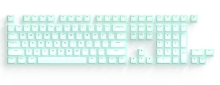 Set kapica tipki za mehaničku gaming tipkovnicu – RGB pozadinsko osvjetljenje, vodootpornost, kompatibilno s tipkovnicama od 21/61/87/104/108 tipki