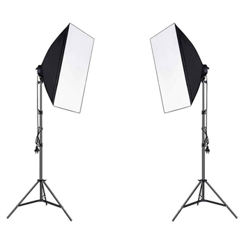 Softbox fotografic cu patru surse de lumină — Ha neng Haineng 01000, construcție metalică, potrivit pentru portret