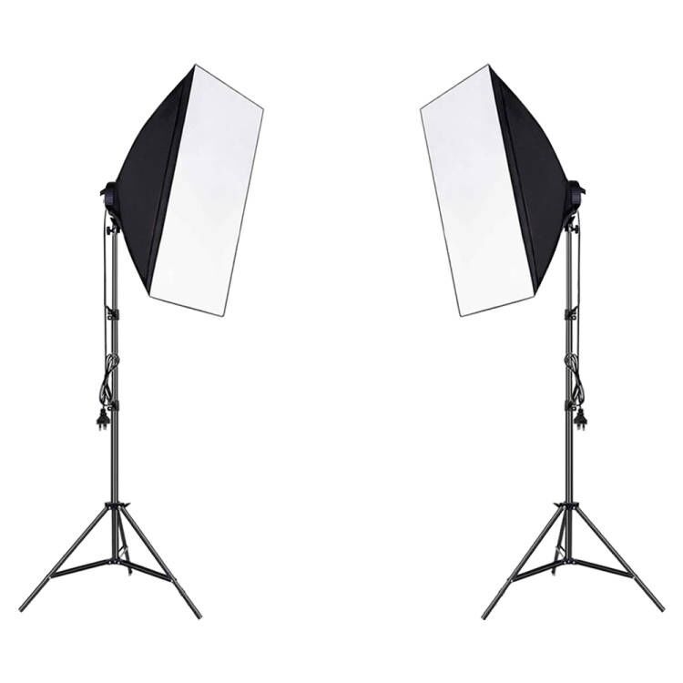 Softbox fotografic cu patru surse de lumină — Ha neng Haineng 01000, construcție metalică, potrivit pentru portret