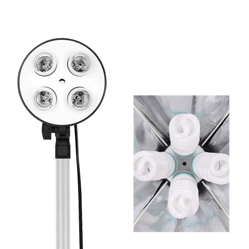 Softbox fotografic cu patru surse de lumină — Ha neng Haineng 01000, construcție metalică, potrivit pentru portret