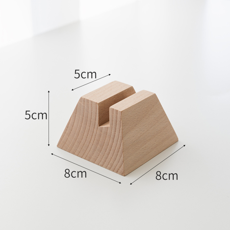 Стойка за обици от бамбук, кръгъл дизайн, едно ниво, скандинавски стил, ръчна изработка