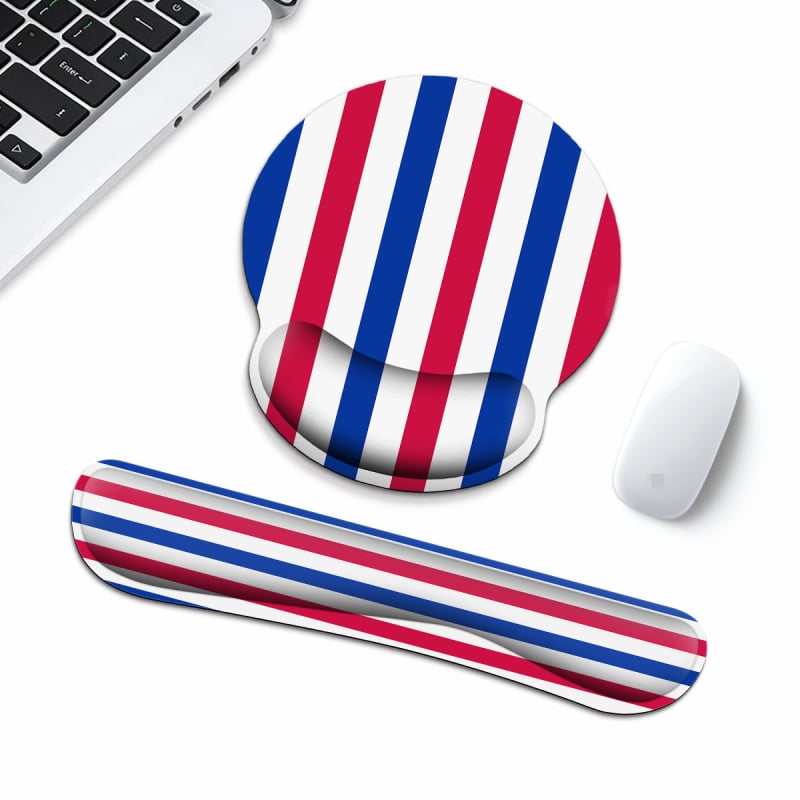 Подложка за мишка с подлакътник, бюро подложка от естествен каучук, противохлъзгаща, инжекционно формована, OEM персонализация