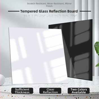 Temperēta stikla fona panelis ar reflektoru, 5 mm biezums, svars 5,3 kg, piemērots preču fotografēšanai