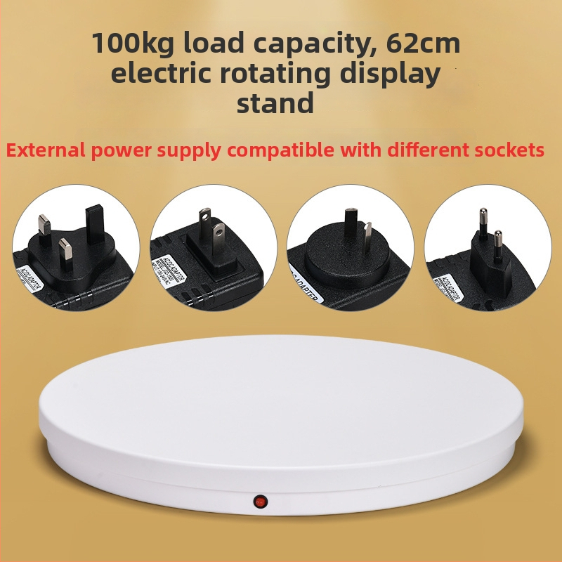 Elektrický otočný stolík na fotenie produktu s diaľkovým ovládaním, nosnosť 100 kg, ABS konštrukcia, modely 6062A/6062DC