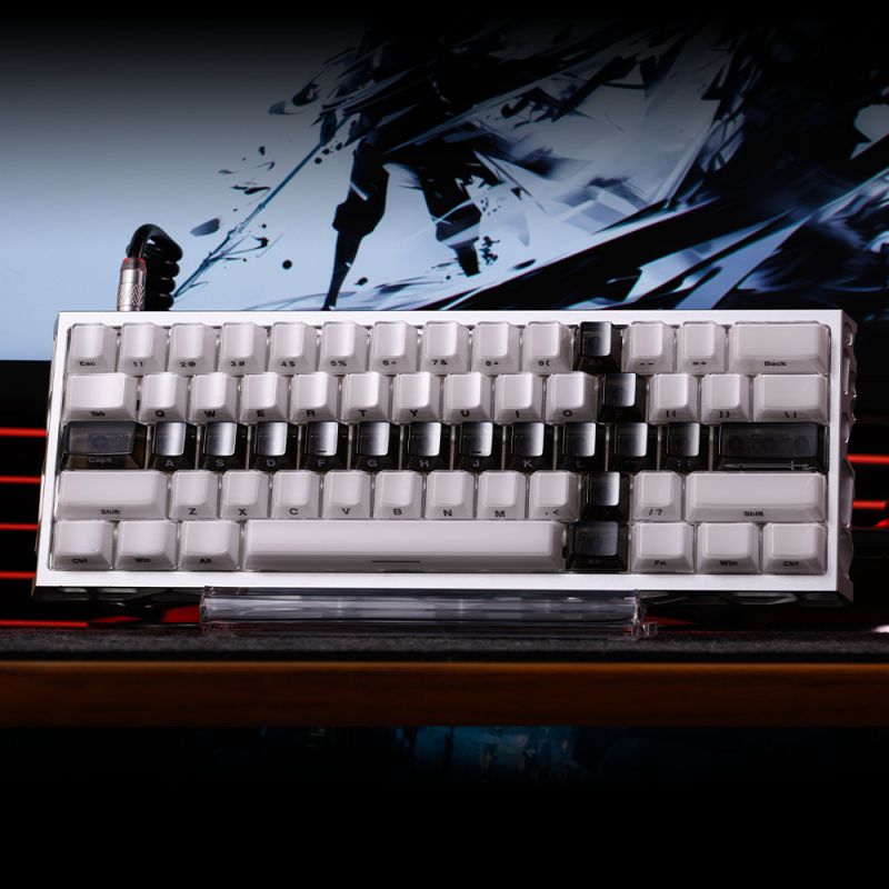 Xvx Crystal Jelly Sword Keycap – Mehanička tipkovnica Ev63, 95+17 tipki, RGB pozadinsko osvjetljenje, PC kućište, kompatibilno s magnetskim osovinama