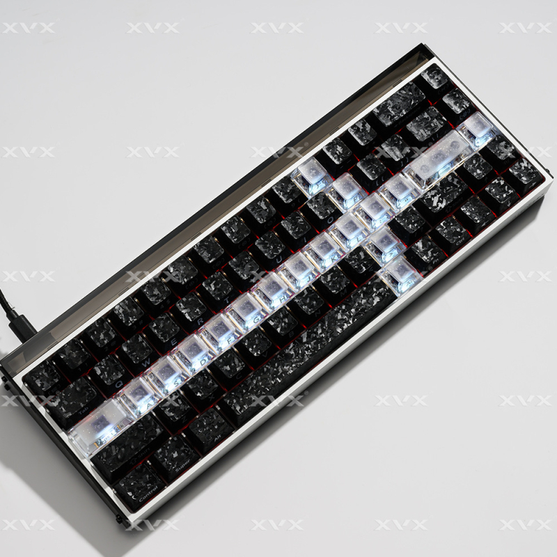 Xvx Crystal Jelly Sword Keycap – Mehanička tipkovnica Ev63, 95+17 tipki, RGB pozadinsko osvjetljenje, PC kućište, kompatibilno s magnetskim osovinama