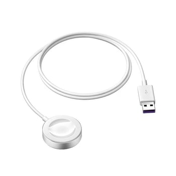 Безжично зарядно за Huawei Watch GT6/GT5/Watch5/Watch4/GT4 – метален корпус, магнитно зареждане, QC 3.0 бързо зареждане, 5W изход