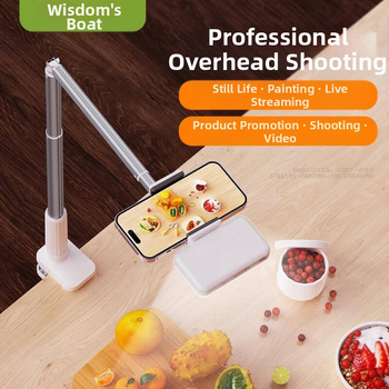 Θέση κινητού για λήψεις από πάνω — κράμα αλουμινίου, καθολική συμβατότητα, κατάλληλο για ζωντανή μετάδοση και εγγραφή βίντεο από πάνω