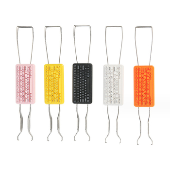 Inserție pentru extragerea tastelor și a axelor pentru tastaturi mecanice, din plastic, dual-use, cu fir, marca YMDK, 12,65 g