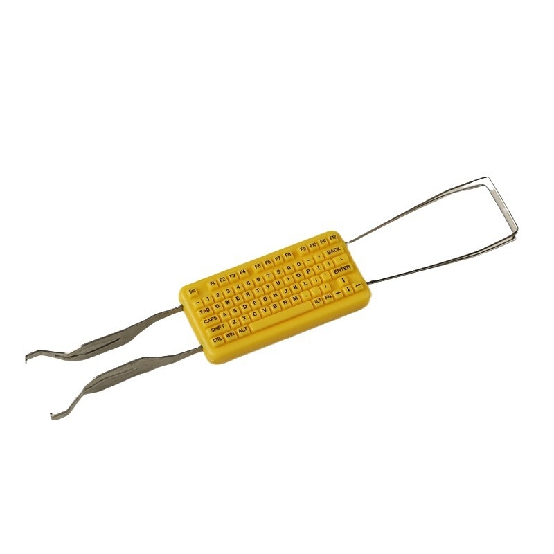 Inserție pentru extragerea tastelor și a axelor pentru tastaturi mecanice, din plastic, dual-use, cu fir, marca YMDK, 12,65 g