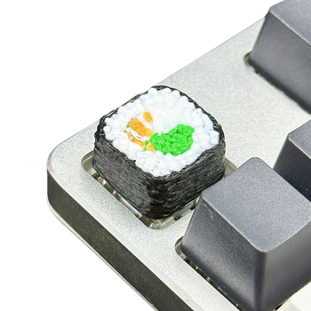 Keycap - ručno izrađeni smolni sushi dizajn za mehaničke tipke s križnim osovinama; prilagođeni logotip; moguća privatna etiketa