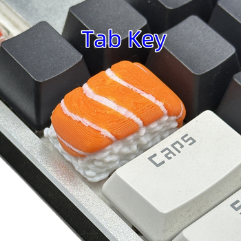 Keycap - ručno izrađeni smolni sushi dizajn za mehaničke tipke s križnim osovinama; prilagođeni logotip; moguća privatna etiketa