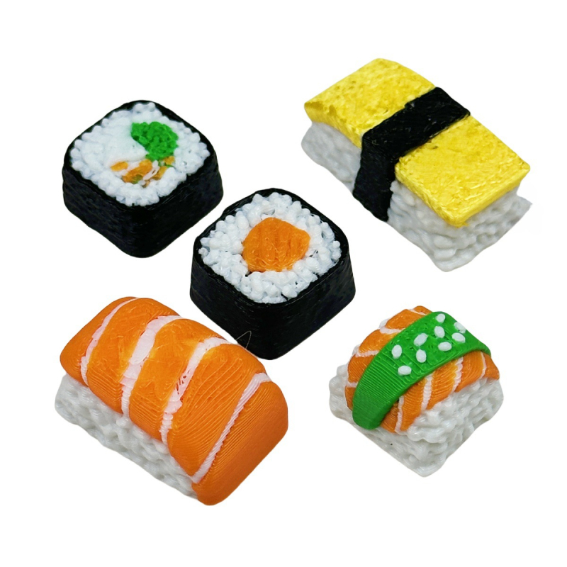 Keycap - ručno izrađeni smolni sushi dizajn za mehaničke tipke s križnim osovinama; prilagođeni logotip; moguća privatna etiketa