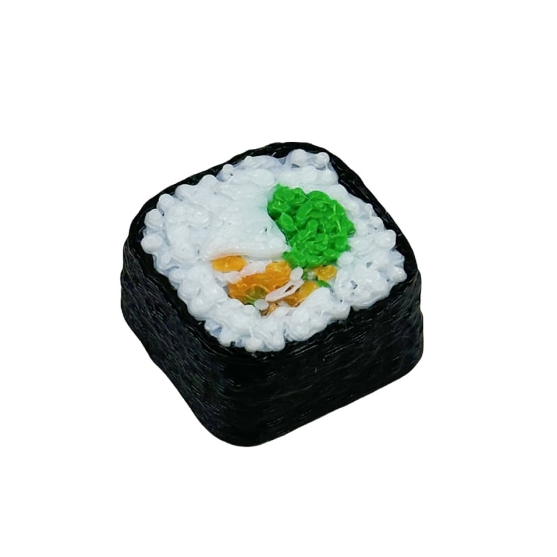 Keycap - ručno izrađeni smolni sushi dizajn za mehaničke tipke s križnim osovinama; prilagođeni logotip; moguća privatna etiketa