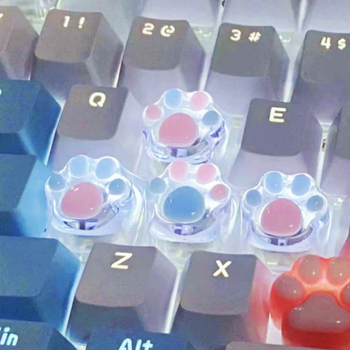 KK-Cokio MZ005 Ръчно изработени капачета за клавиши от смола за Cross-axis механична клавиатура – дизайн котешка лапа, персонализирани