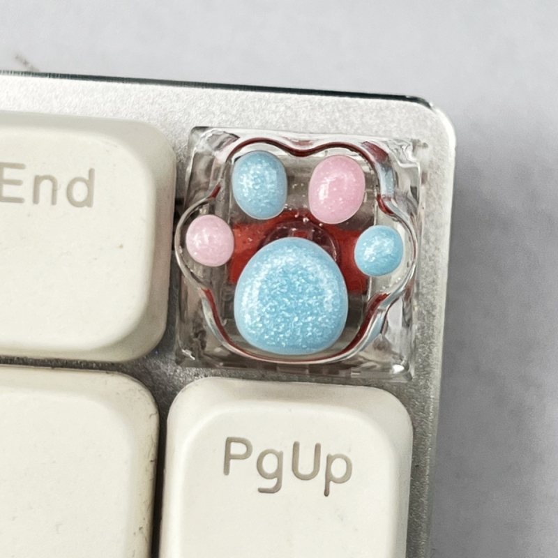 KK-Cokio MZ005 Ръчно изработени капачета за клавиши от смола за Cross-axis механична клавиатура – дизайн котешка лапа, персонализирани