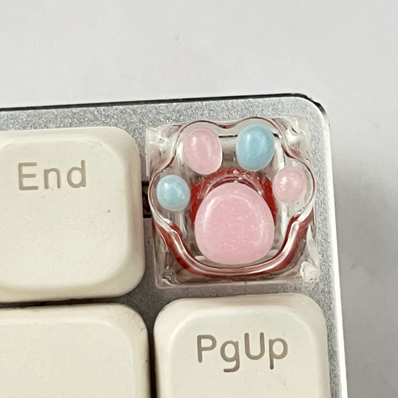 KK-Cokio MZ005 Ръчно изработени капачета за клавиши от смола за Cross-axis механична клавиатура – дизайн котешка лапа, персонализирани