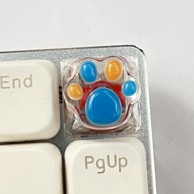 KK-Cokio MZ005 Ръчно изработени капачета за клавиши от смола за Cross-axis механична клавиатура – дизайн котешка лапа, персонализирани