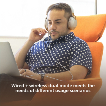 Căști Bluetooth fără fir cu microfon extern pliat, cu montură pe cap, stereo, BT 5.4, rază 15 m, autonomie baterie peste 8 ore