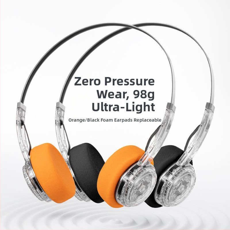 Cască Bluetooth metalică cu stil retro pentru cap, stereo, BT 5.4, rază de 10 m, baterie peste 8 ore, cip Jerry, latență scăzută pentru gaming