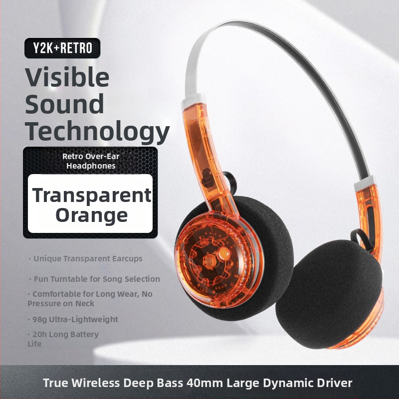 Cască Bluetooth metalică cu stil retro pentru cap, stereo, BT 5.4, rază de 10 m, baterie peste 8 ore, cip Jerry, latență scăzută pentru gaming