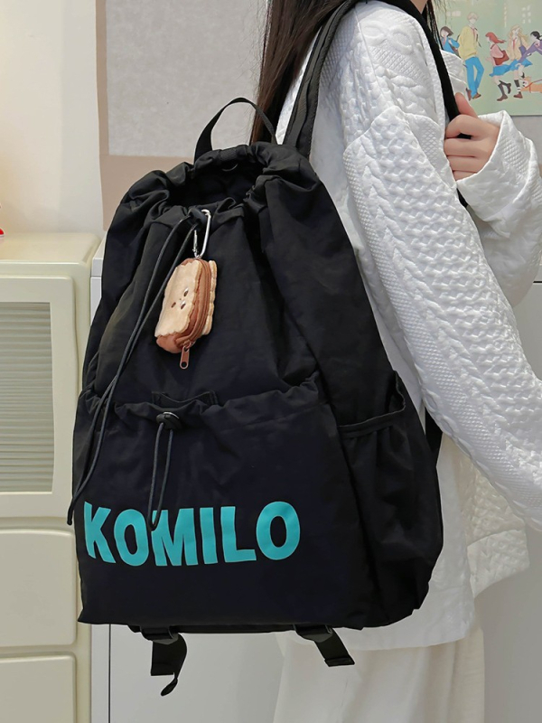 Unisex lagani ruksak s vrpcom za aktivnosti na otvorenom – poliester, kapacitet 36–55 L, 15-inčni laptop stane, ergonomski stražnji panel