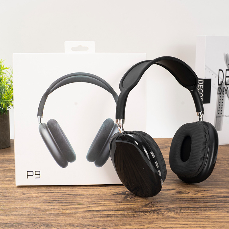 P9 Bežične slušalice preko uha s mikrofonom, Bluetooth 5.0, domet 10 m, stereo zvuk, redukcija šuma, trajanje baterije 4–8 sati