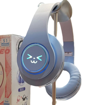 Ασύρματα ακουστικά κεφαλής για gaming με φωτιζόμενη ένδειξη, εμβέλεια 15 m, Bluetooth 5.0, αυτονομία 4-8 ωρών, υποστήριξη κλήσεων και αναπαραγωγής μουσικής