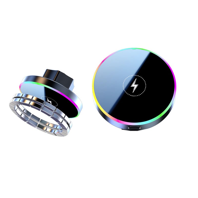 MagSafe auto punjač - 15W brzo bežično magnetsko punjenje s LED-om, izlaz 2A, QC 3.0, sklopivi dizajn
