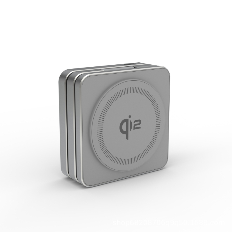 Încărcător magnetic wireless Qi2 3-in-1, pliabil, pentru iPhone, AirPods și Apple Watch - Putere maximă 15W, Intrare 9V/2A