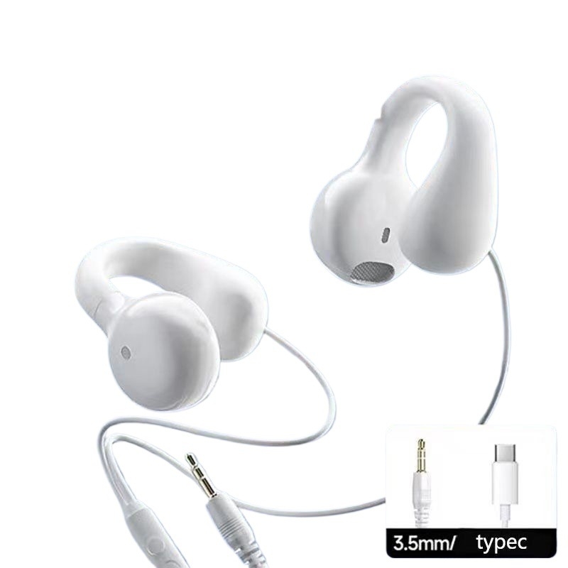 Casti de gaming cu fir (conector L în formă de L, purtare tip in-ear, fără microfon, montare pe spate, stil minimalist)