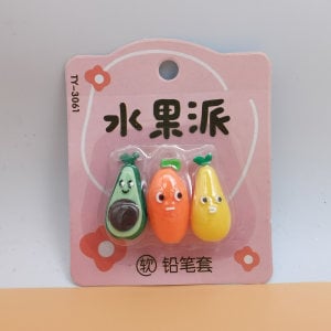 Capac de creion din silicon moale cu motiv de desene animate, capac creativ pentru pix cu iepure și hamster, husă de protecție pentru vârful pixului pentru copii