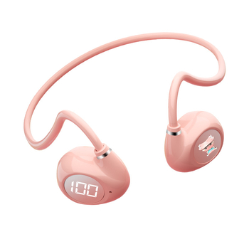 V40 Bluetooth ακουστικά οστικής αγωγής, επί κεφαλής για αθλητισμό, ανθεκτικά στον ιδρώτα, εμβέλεια 10 μ, BT 5.3, 8+ ώρες αυτονομία, IPX3