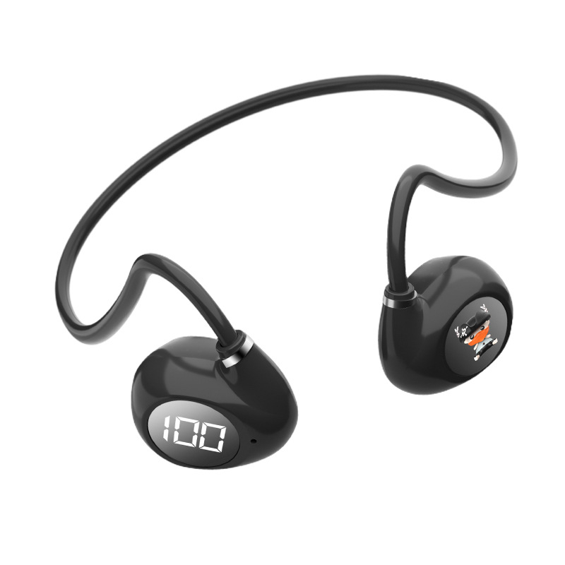 V40 Bluetooth ακουστικά οστικής αγωγής, επί κεφαλής για αθλητισμό, ανθεκτικά στον ιδρώτα, εμβέλεια 10 μ, BT 5.3, 8+ ώρες αυτονομία, IPX3