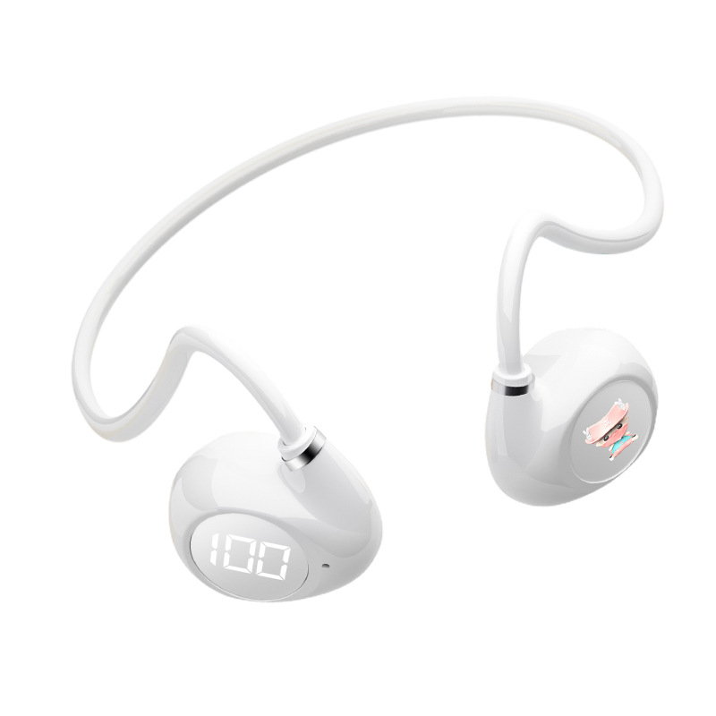 V40 Bluetooth ακουστικά οστικής αγωγής, επί κεφαλής για αθλητισμό, ανθεκτικά στον ιδρώτα, εμβέλεια 10 μ, BT 5.3, 8+ ώρες αυτονομία, IPX3