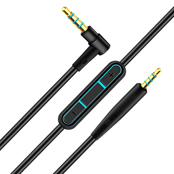 Kabel za slušalice s ugrađenim mikrofonom za Bose QC25/QC15/QC3, 3,5 mm L-usmjereni utikač, duljina 1,5 m, impedancija 32 Ω, frekvencijski odziv 20–20000 Hz