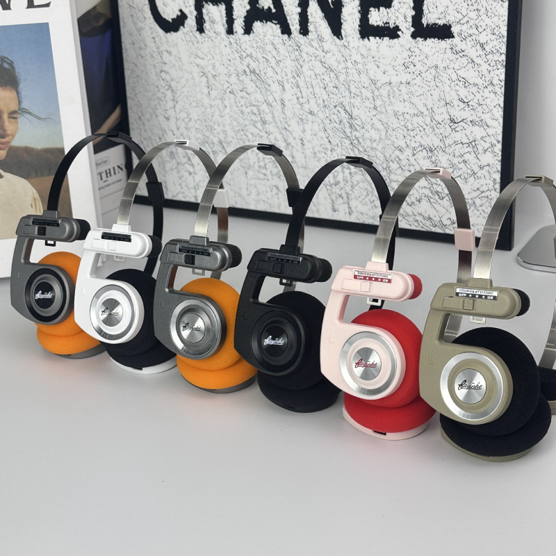 Bežične Bluetooth slušalice za glavu, sklopive, kompaktne za pozive i fotografiranje; američki retro dizajn, stereo, lagane, trajanje baterije preko 8 sati, Bluetooth 5.0, plastika i aluminijska legura.