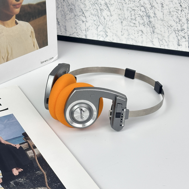Bežične Bluetooth slušalice za glavu, sklopive, kompaktne za pozive i fotografiranje; američki retro dizajn, stereo, lagane, trajanje baterije preko 8 sati, Bluetooth 5.0, plastika i aluminijska legura.