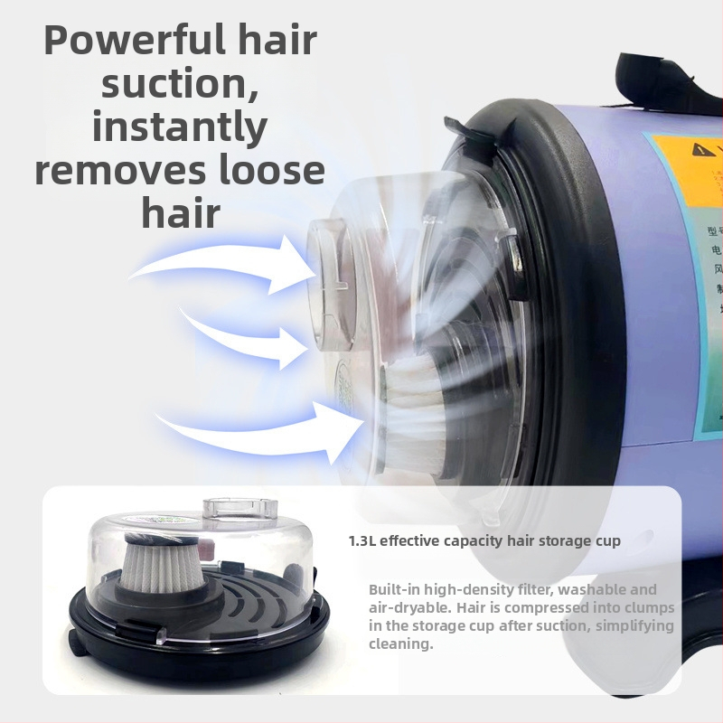 Mājdzīvnieku matu fēns — augstas veiktspējas, priekš suņiem; jauda 2000W un vairāk; spriegums ≤36V; bez pārkaršanas aizsardzības