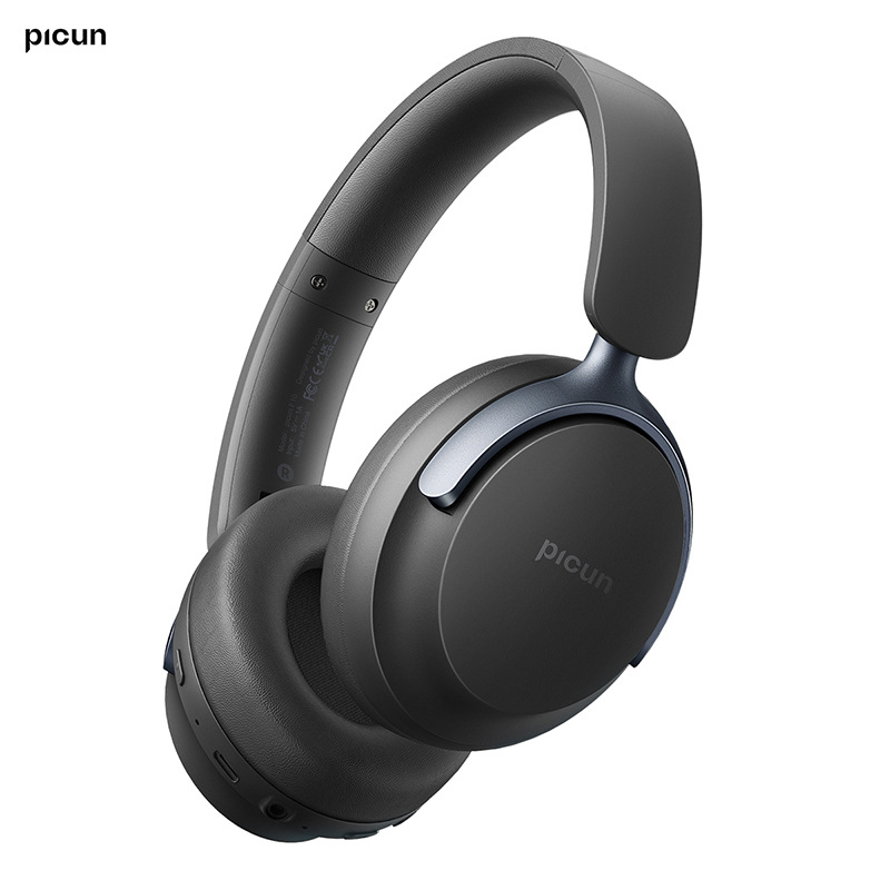 Picun NC60 headset wireless pentru PC/jocuri cu anulare activă a zgomotului, latență scăzută pentru esports, Bluetooth 5.4, autonomie peste 8 ore, rază de acțiune 10 m