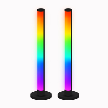 RGB galda atmosfēras gaisma ar skaņas reakcijas ritmu – USB barošana, lietotnes vadība, attālinātais vadības panelis, augstums regulējams