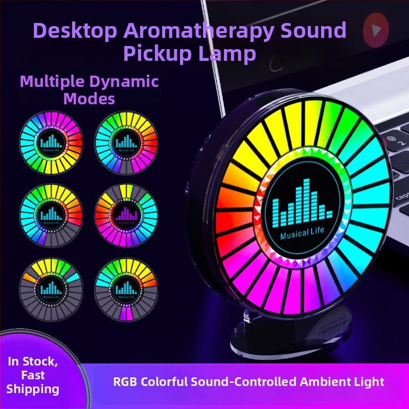 RGB LED λαμπτήρας εξαερισμού αυτοκινήτου με φωτισμό 3D ατμόσφαιρας, φωνητικό έλεγχο και αρωματοθεραπεία