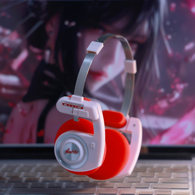 Nadglavničke Bluetooth slušalice s pulsirajućom svjetlošću, stereo, doseg 15 m, trajanje baterije 4–8 h, Bluetooth 5.3