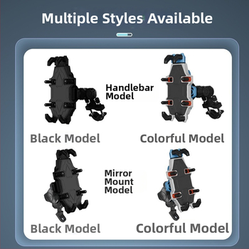 Držiak do auta na telefón pre motocykle a elektrické vozidlá, univerzálna konštrukcia zliatiny, podpora prispôsobenia