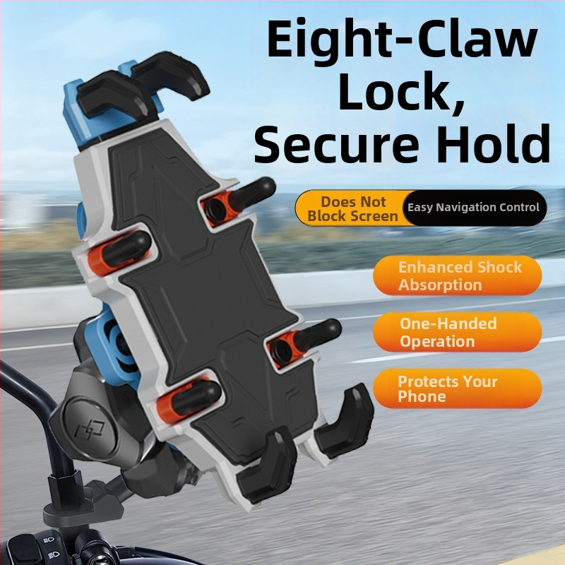 Držiak do auta na telefón pre motocykle a elektrické vozidlá, univerzálna konštrukcia zliatiny, podpora prispôsobenia