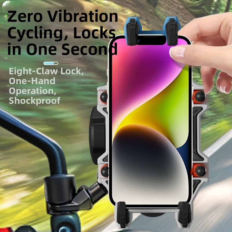 Držiak do auta na telefón pre motocykle a elektrické vozidlá, univerzálna konštrukcia zliatiny, podpora prispôsobenia