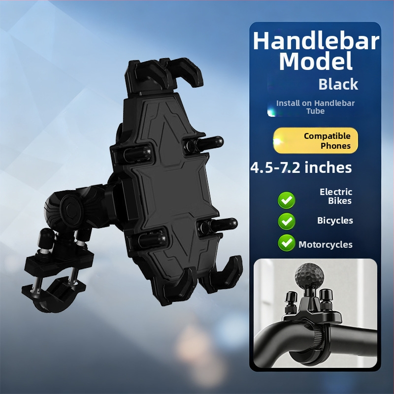 Držiak do auta na telefón pre motocykle a elektrické vozidlá, univerzálna konštrukcia zliatiny, podpora prispôsobenia