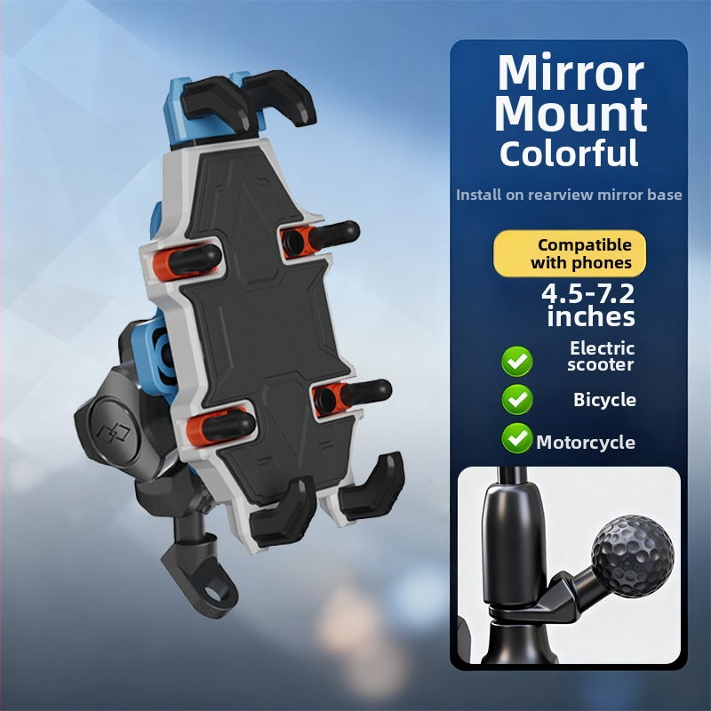 Držiak do auta na telefón pre motocykle a elektrické vozidlá, univerzálna konštrukcia zliatiny, podpora prispôsobenia